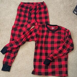 Men’s Christmas Buffalo Plaid Pajama Set